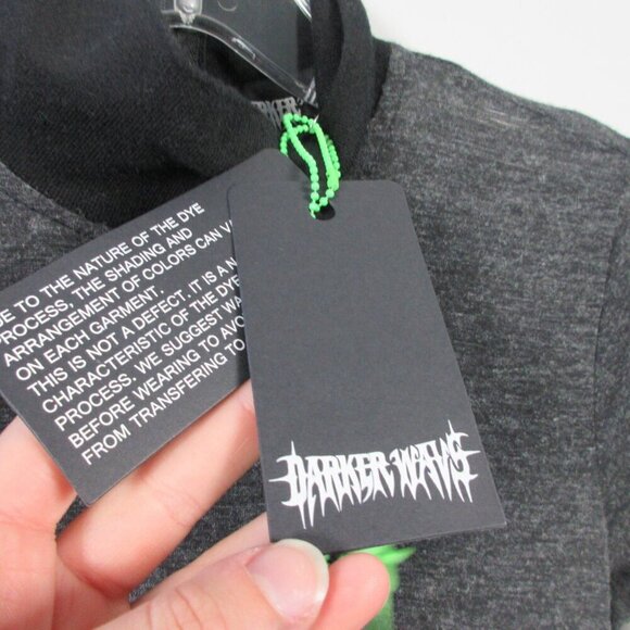 Dolls Kill Darker Wave Dress S Black LS High Neck Whimsigoth Grunge Festival 316 - Picture 7 of 16